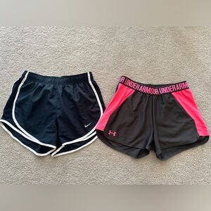 Nike and Under Armour Women's  Shorts
